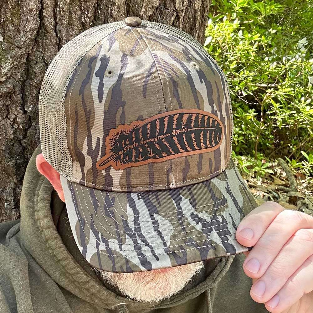 State Homegrown Hats Adult / BottomLand/Loden Turkey Feather BottomLand Trucker Hat