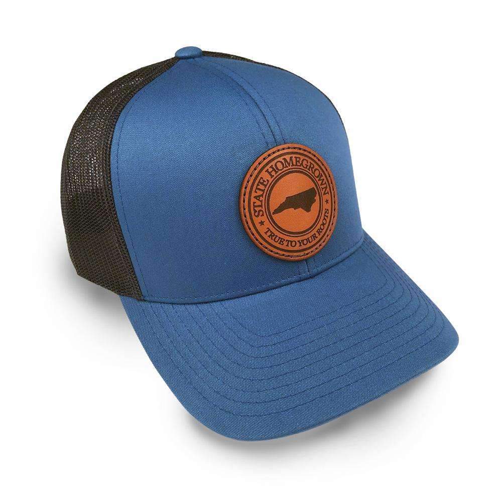 State Homegrown Hats North Carolina Pride Leather Patch Trucker Hat