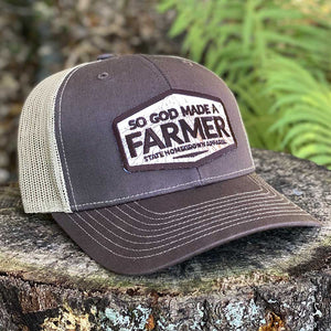 State Homegrown Hats So God Made a Farmer Trucker Hat