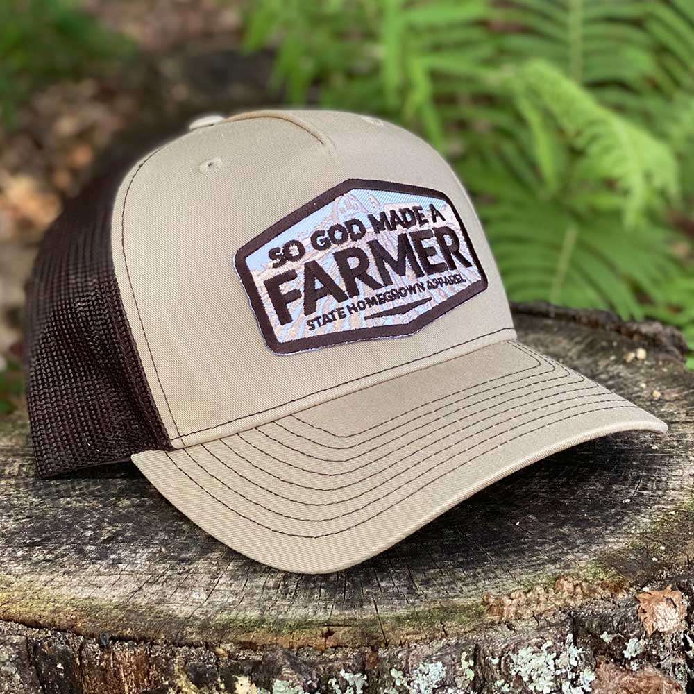 State Homegrown Hats So God Made a Farmer Trucker Hat