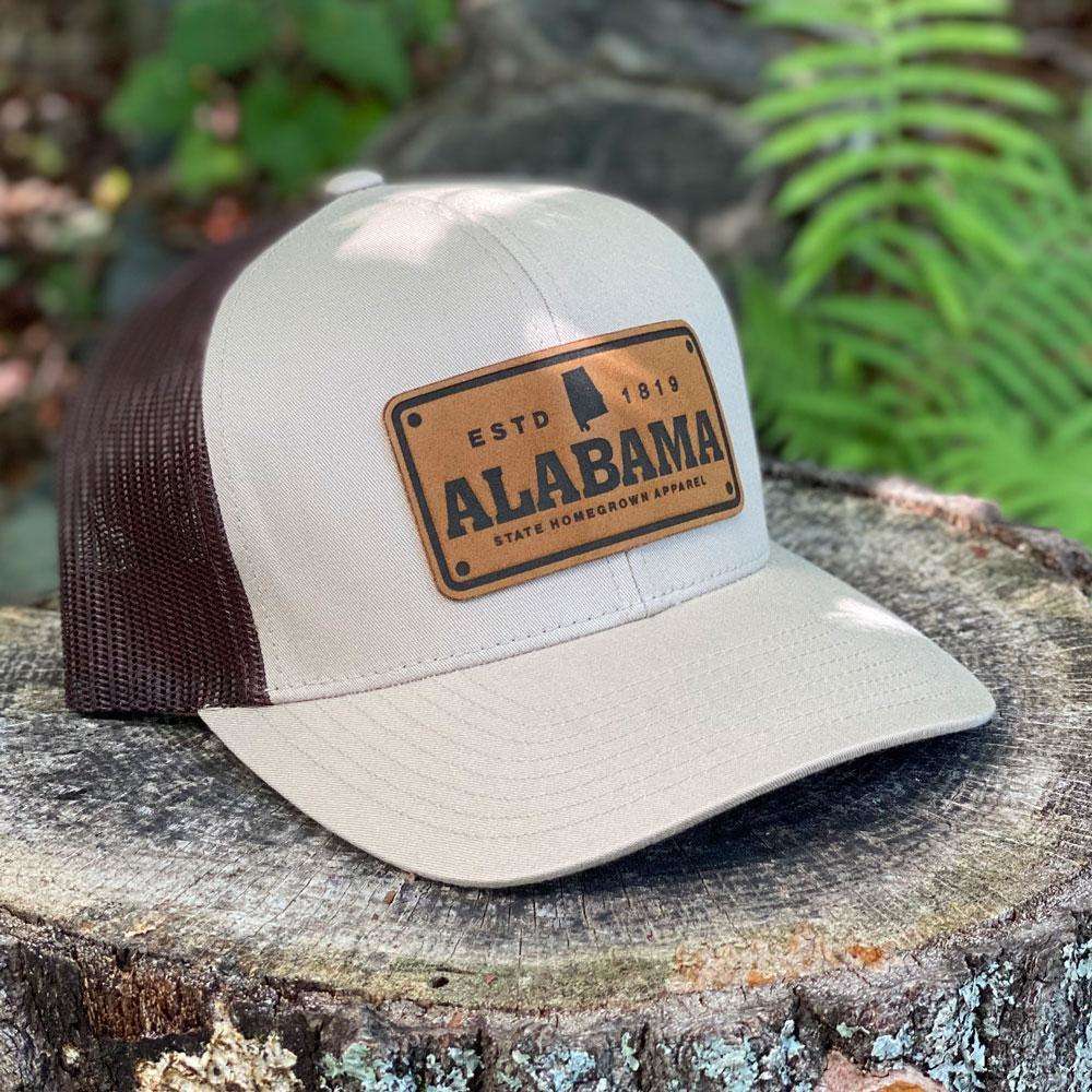 State Homegrown Headwear Alabama License Plate Trucker Hat
