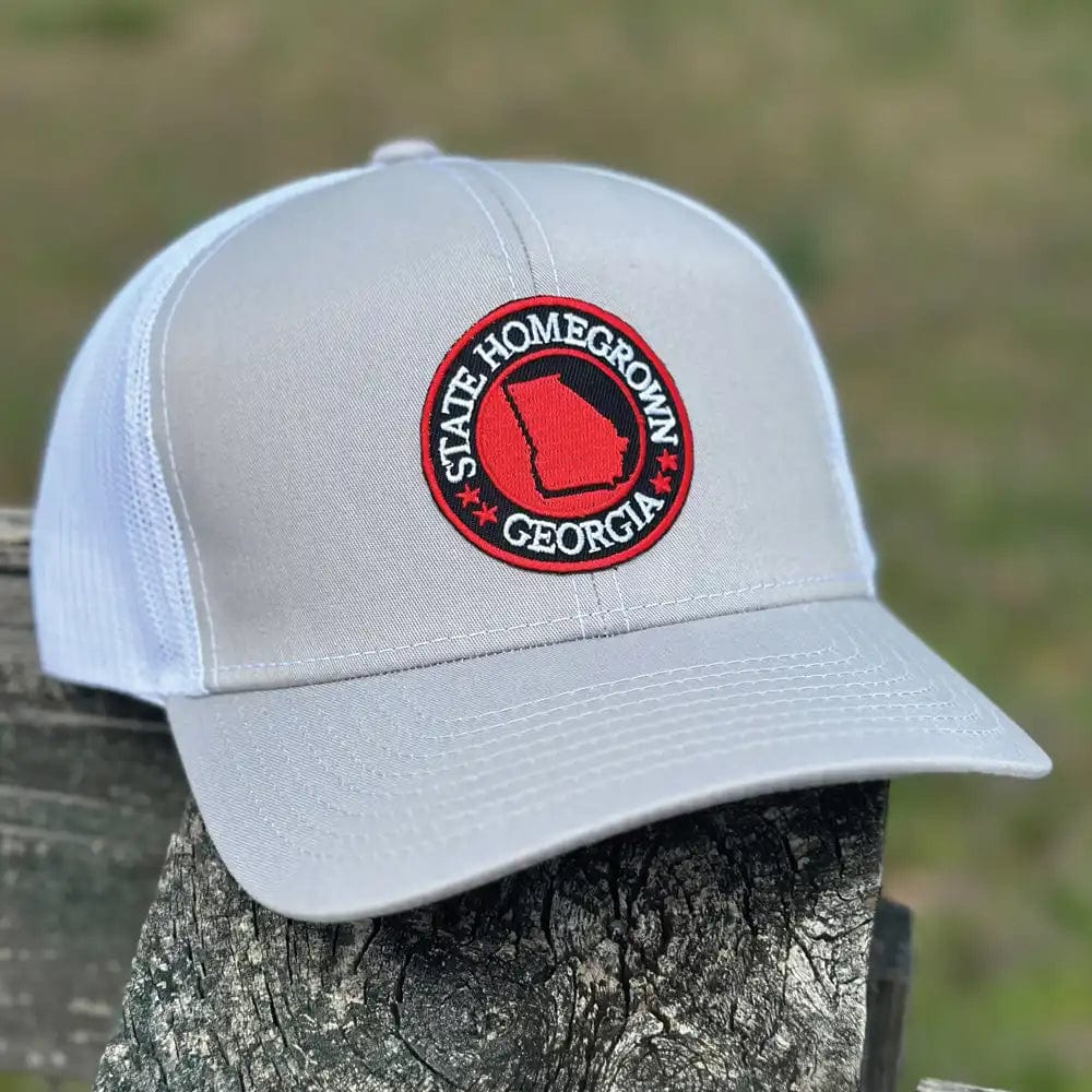 State Homegrown Headwear Silver/White Georgia Pride Trucker