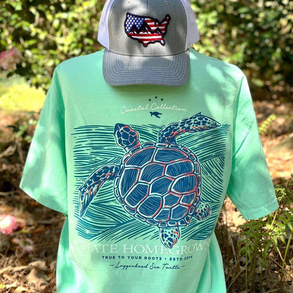 State Homegrown Shirts Honeydew / Small Loggerhead Sea Turtle