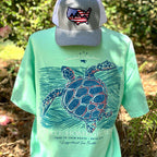 State Homegrown Shirts Honeydew / Small Loggerhead Sea Turtle