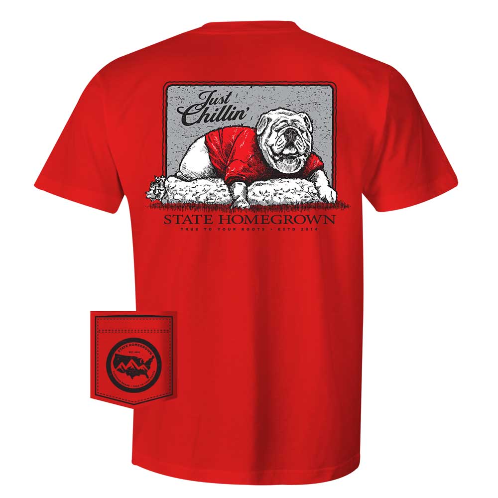 State Homegrown Shirts Just Chillin Pocket Tee