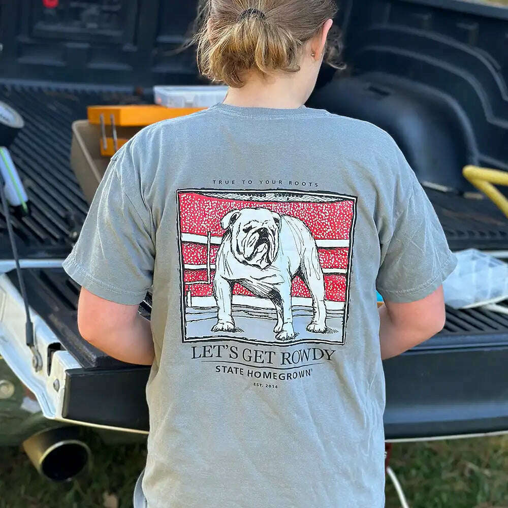 State Homegrown Shirts Let's Get Rowdy Bulldog Youth Tee