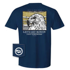 State Homegrown Shirts Let's Get Rowdy Eagle Pocket Tee