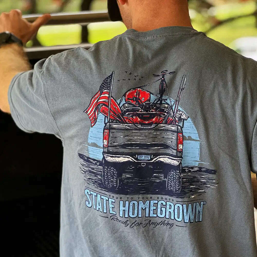 State Homegrown Shirts Ready for Anything Pocket Tee