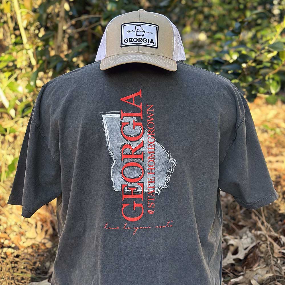 State Homegrown Short Sleeves Pepper / Small Classic Georgia Pocket Tee - Comfort Color