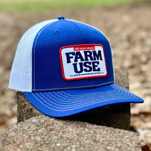 State Homegrown White/Royal Blue / Adult Farm Use Trucker