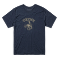 STETSON APPAREL Shirts Stetson Men's Bucking Bronco Blue Short Sleeve Graphic Tee 11-076-0562-0862 BU