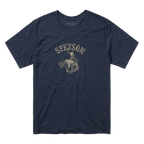 STETSON APPAREL Shirts Stetson Men's Bucking Bronco Blue Short Sleeve Graphic Tee 11-076-0562-0862 BU