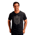 STETSON APPAREL Shirts Stetson Men's Dark Gray Cotton Blend Logo Short Sleeve T-Shirt 11-076-0562-0859 BL