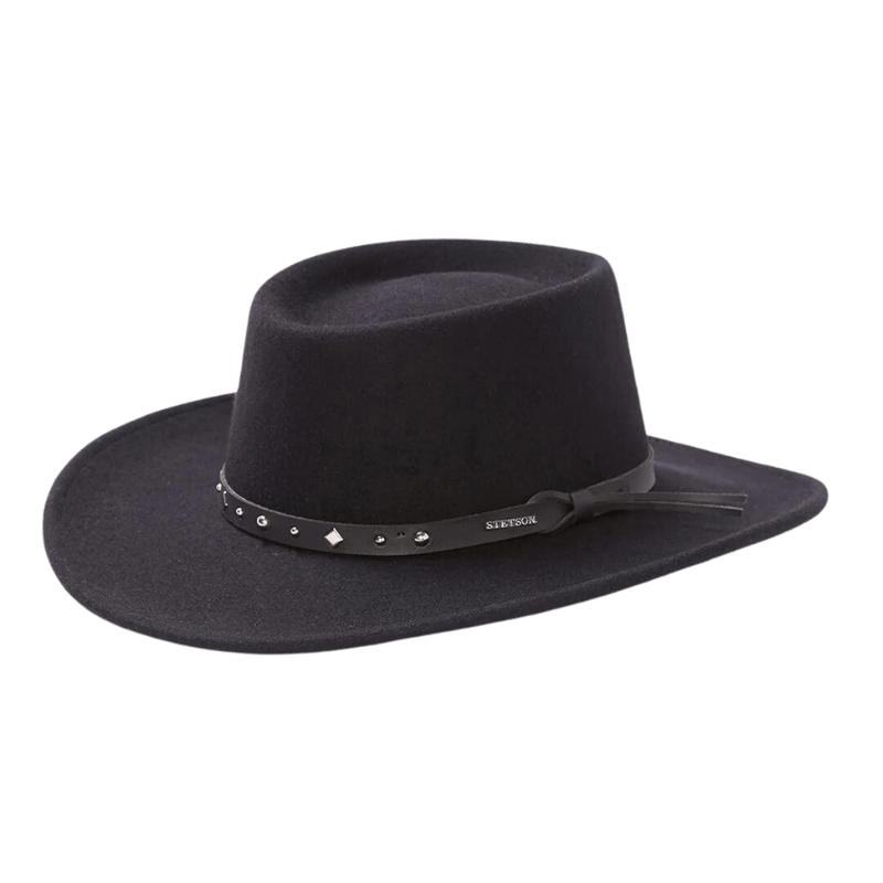 STETSON HATS Hats Stetson Men's Black Hawk Outdoor Western Hat SWBKHK 7832-07