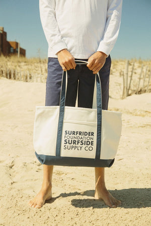 Surfside Supply Co. ACCESSORIES OS / Natural Surfrider Canvas Beach Bag - Natural
