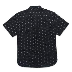 Surfside Supply Co. Shirts Mate Skull Print Cotton Shirt - Black
