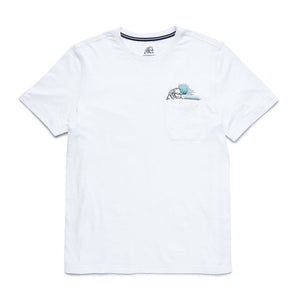 Surfside Supply Co. Shirts Nick Sunset Pocket Tee - Bright White