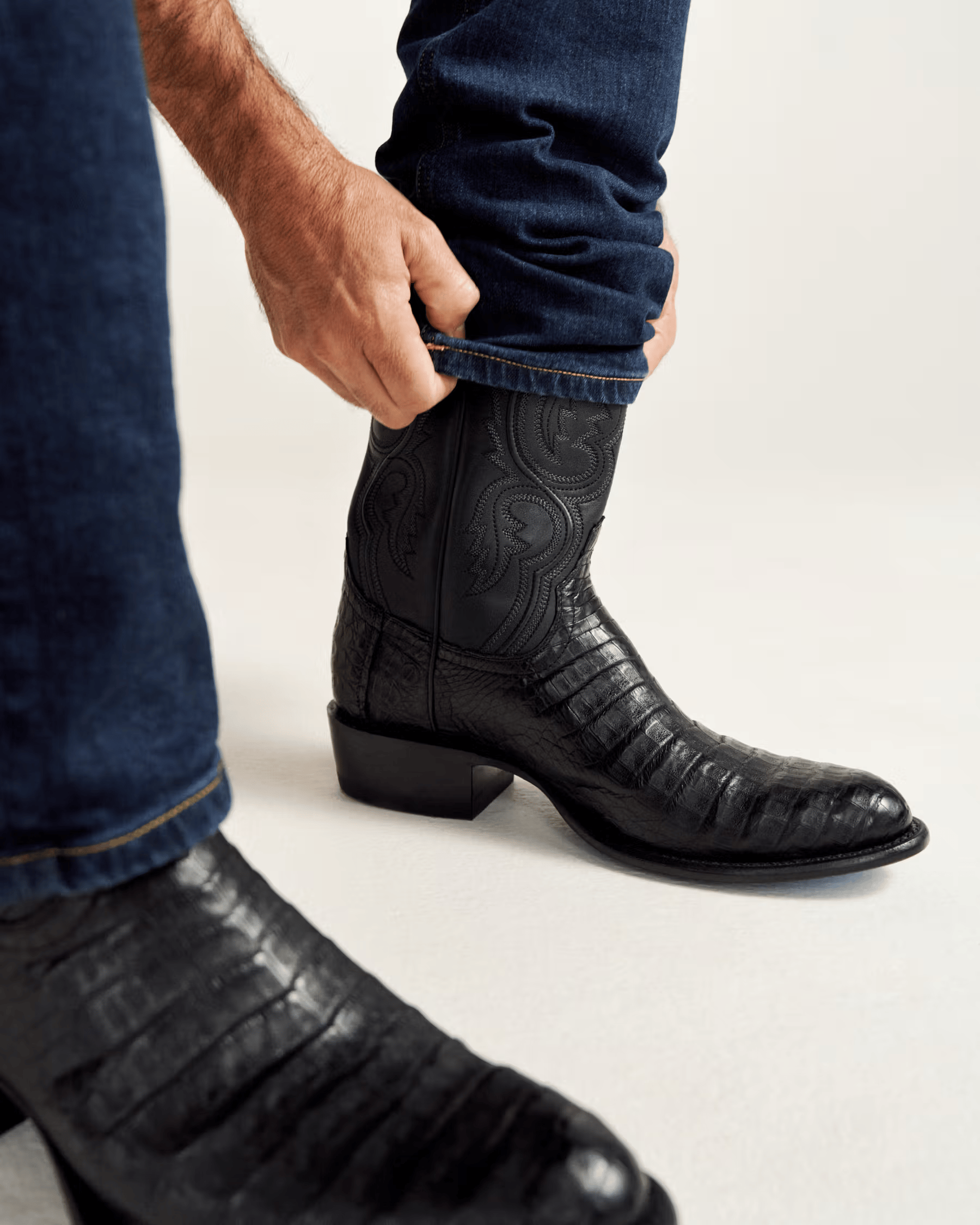 TECOVAS Boots Tecovas Men's The Dillon Midnight Caiman Exotic Boots