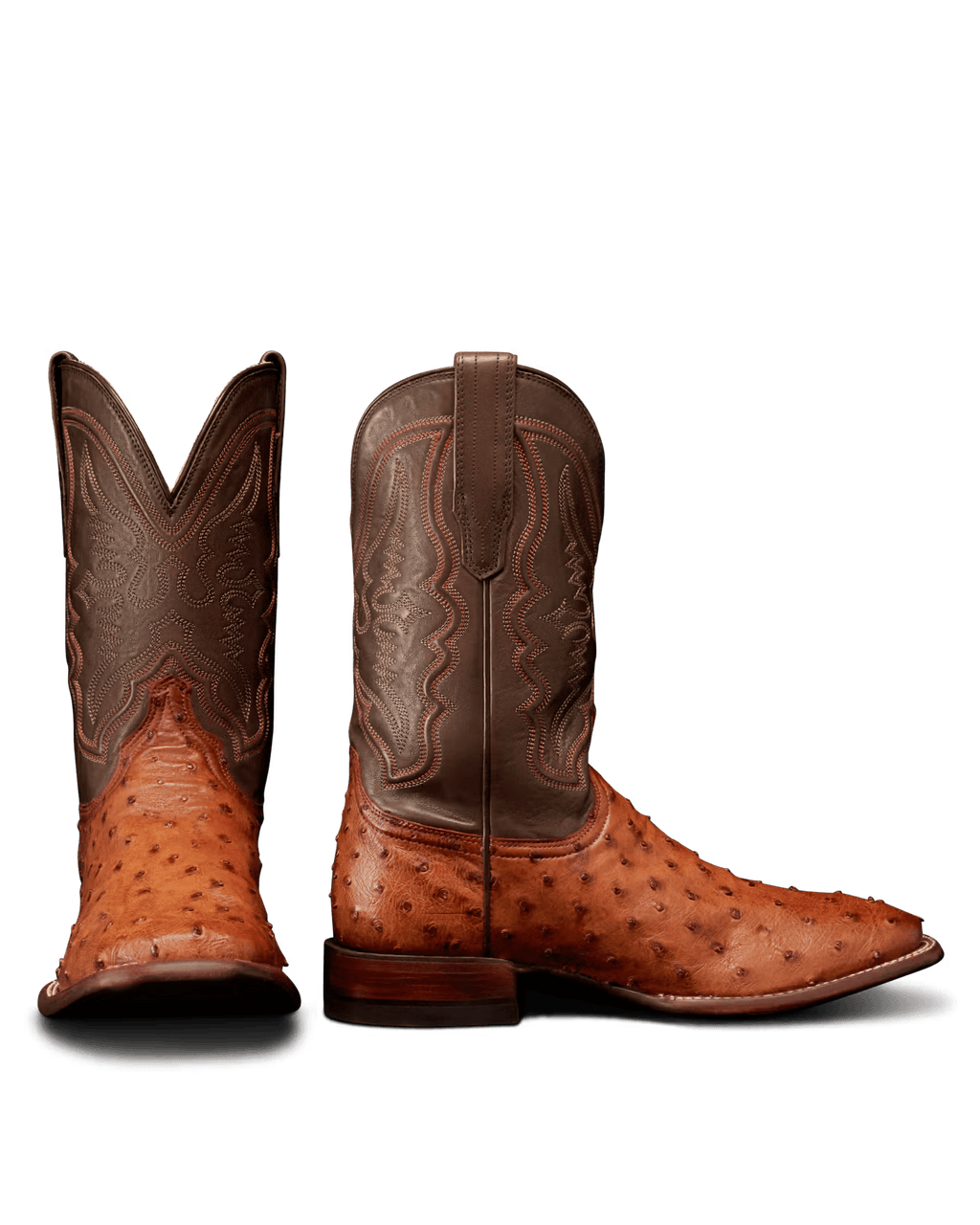 TECOVAS Boots Tecovas Men's The Emmitt Brown Ostrich Exotic Boots