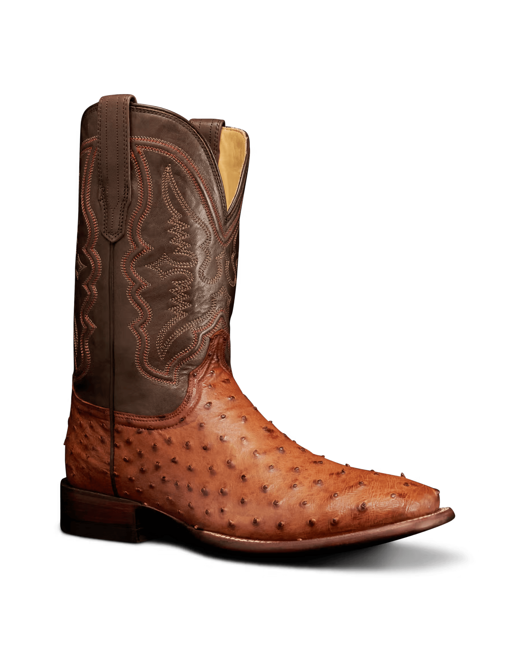 TECOVAS Boots Tecovas Men's The Emmitt Brown Ostrich Exotic Boots