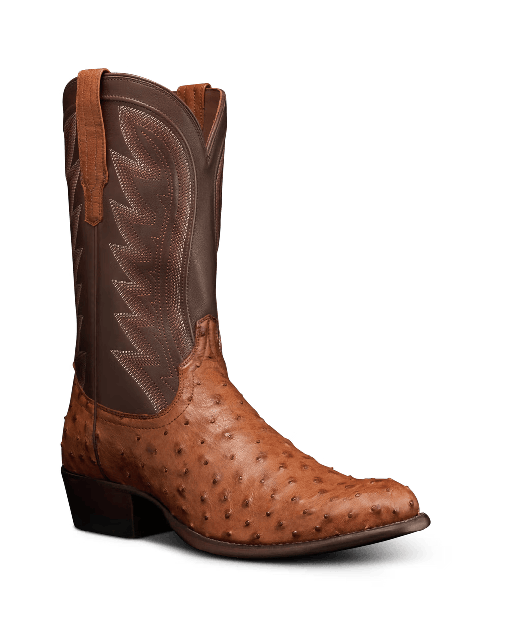 TECOVAS Boots Tecovas Men's The Wyatt Pecan Ostrich Cowboy Boots