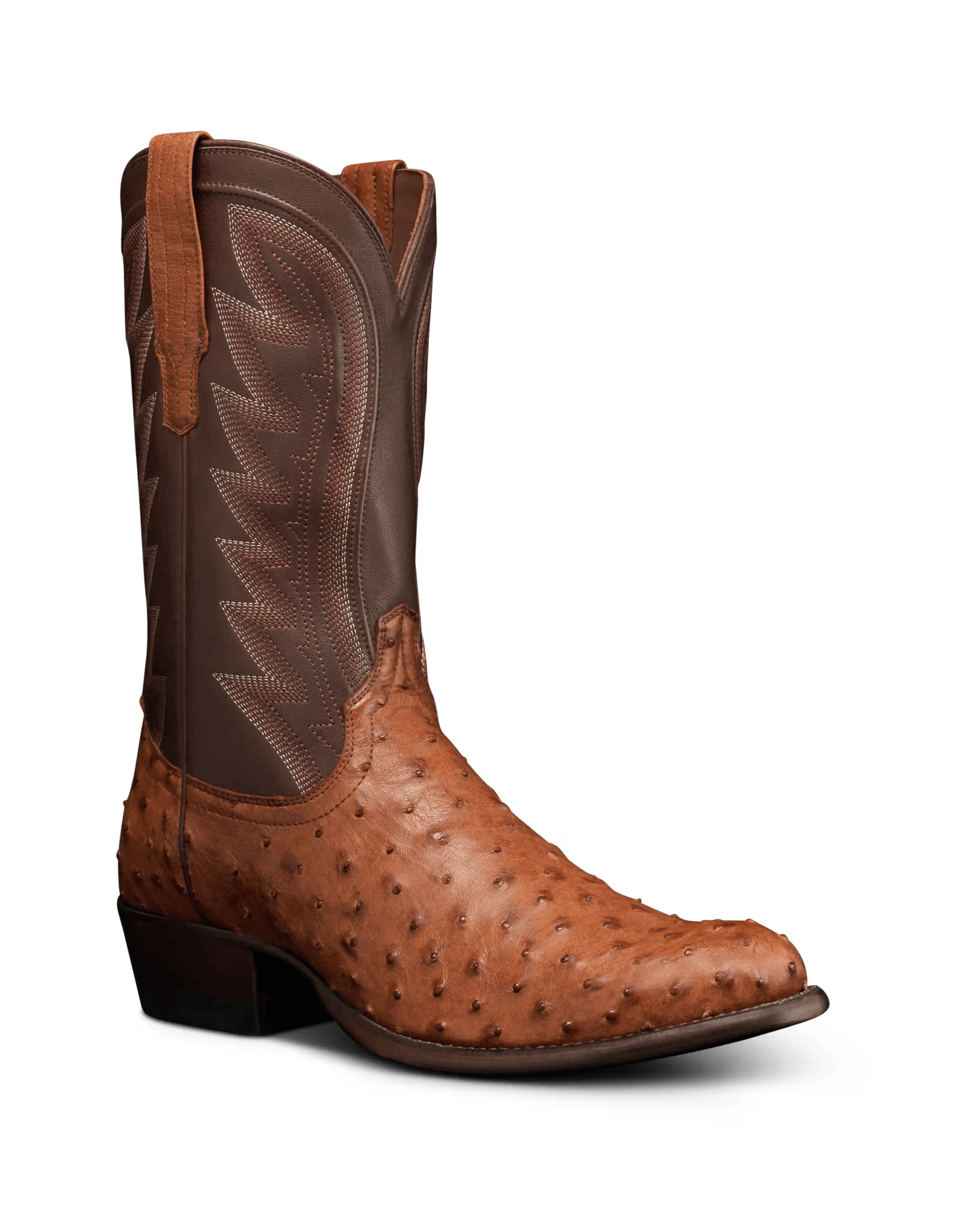 TECOVAS Boots Tecovas Men's The Wyatt Pecan Ostrich Cowboy Boots