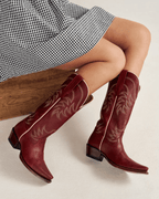 Tecovas Boots Tecovas Women's The Annie Scarlet Cowhide Cowgirl Boots