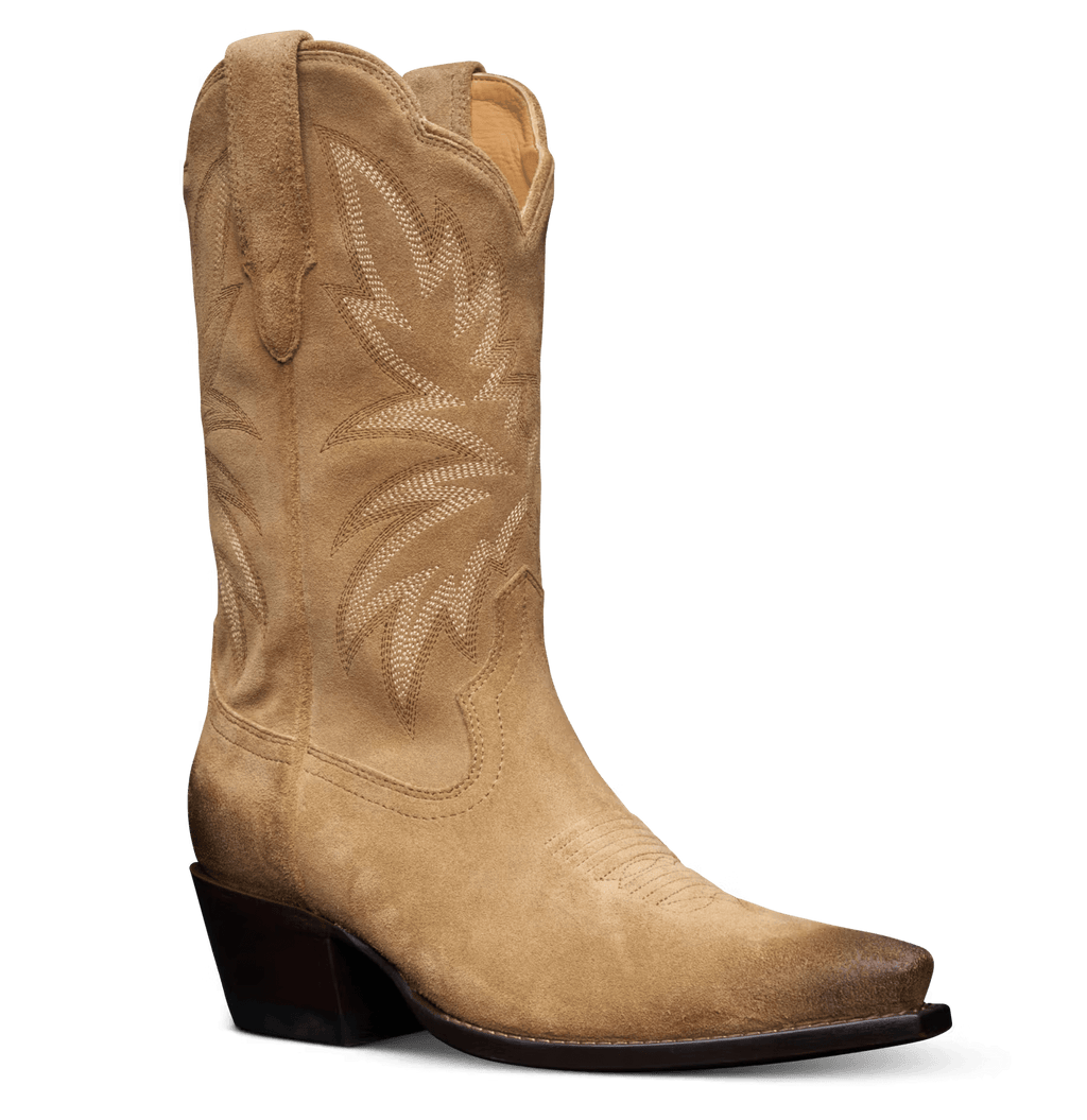 Tecovas Boots Tecovas Women's The Sadie Toasted Almond Suede Cowgirl Boots