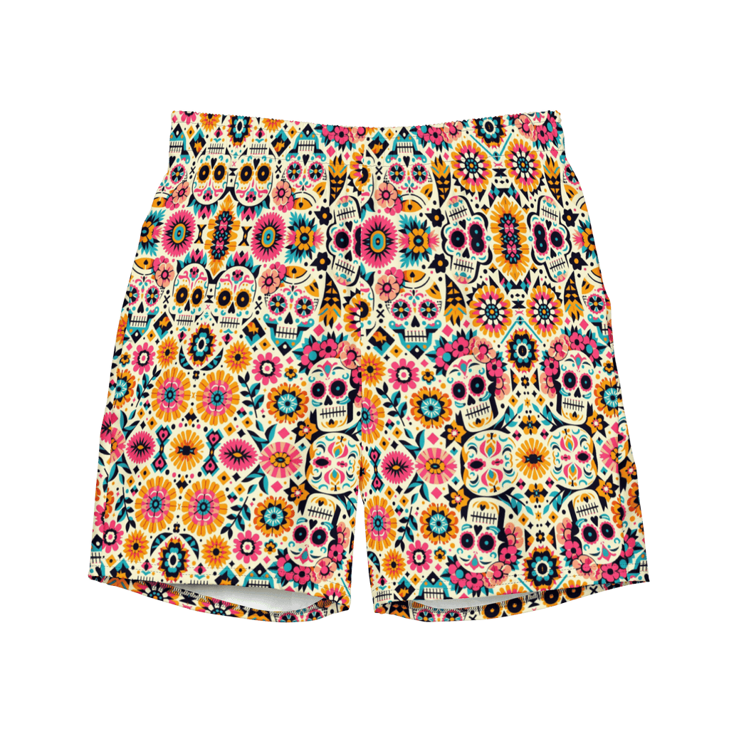 Texas Eclipse Outfitters 2XS Calavera Dreams: Dia de los Muertos Swim Trunks