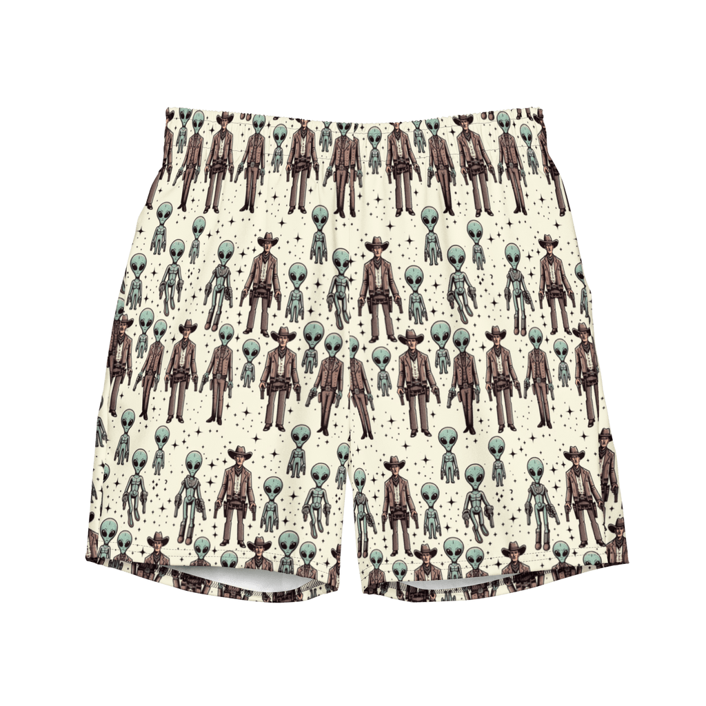 Texas Eclipse Outfitters 2XS Cosmic Cowboys: Cowboys and Aliens Swim Trunks