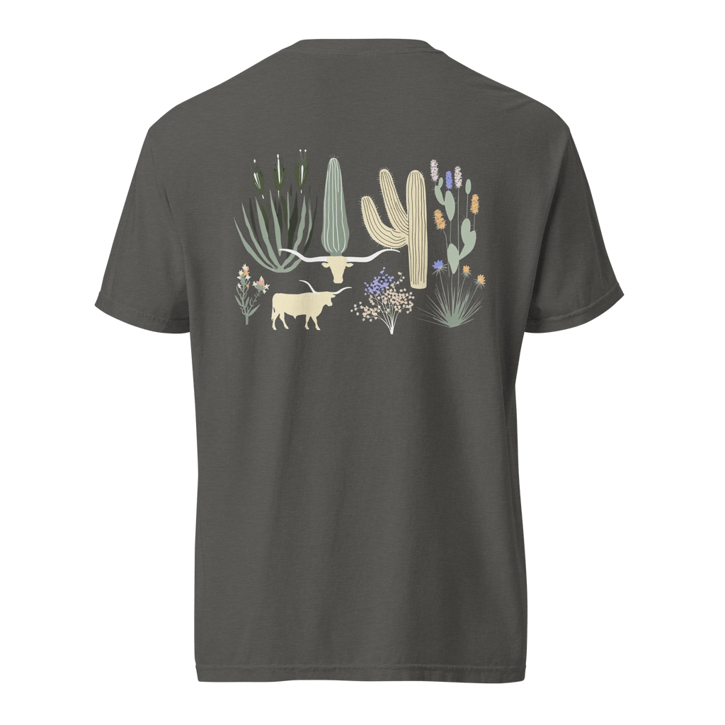 Texas Eclipse Outfitters Shirts Lazy Steer Agave Graphic Tee