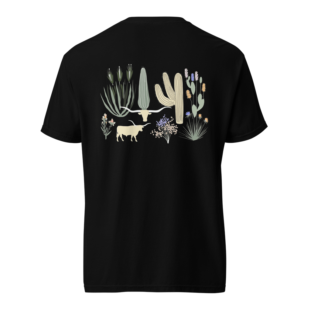 Texas Eclipse Outfitters Shirts Lazy Steer Agave Graphic Tee