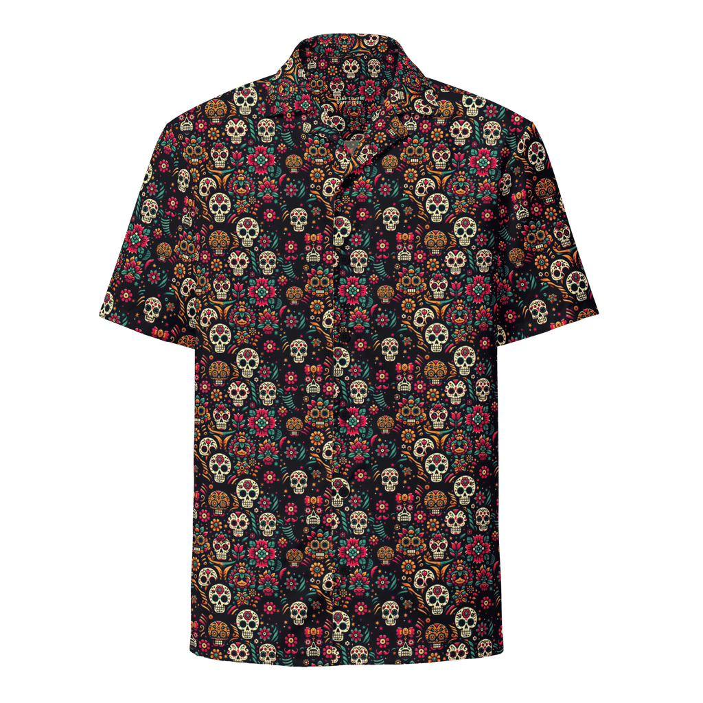 Texas Eclipse Outfitters Shirts Night Calavera: Dark Skulls Button-Up Shirt