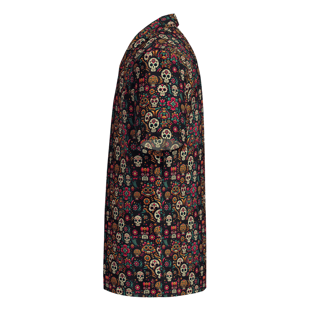 Texas Eclipse Outfitters Shirts Night Calavera: Dark Skulls Button-Up Shirt