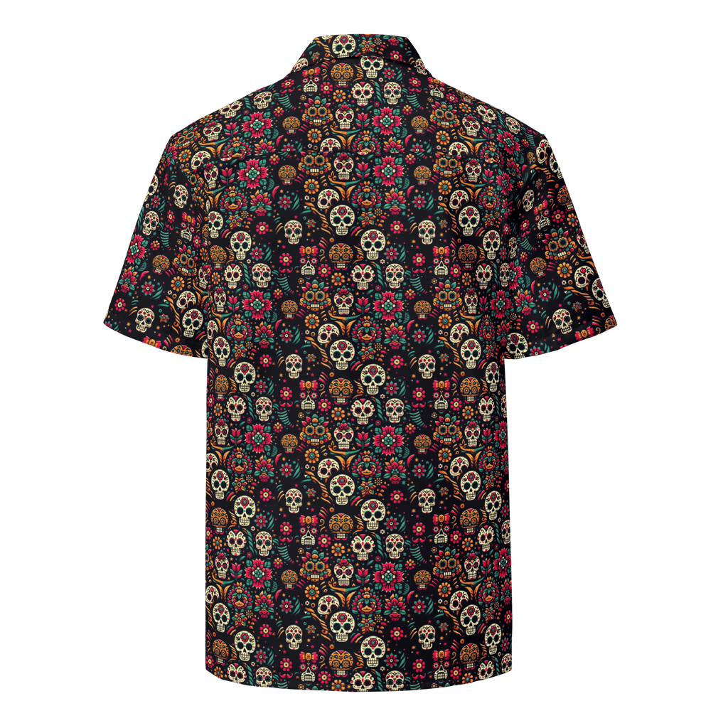 Texas Eclipse Outfitters Shirts Night Calavera: Dark Skulls Button-Up Shirt