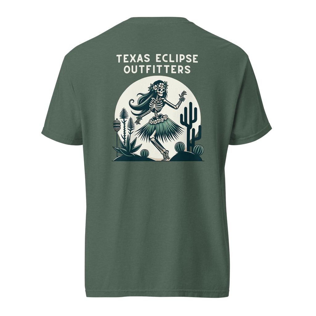 Texas Eclipse Outfitters Shirts Undead Luau Hula Girl Graphic Tee