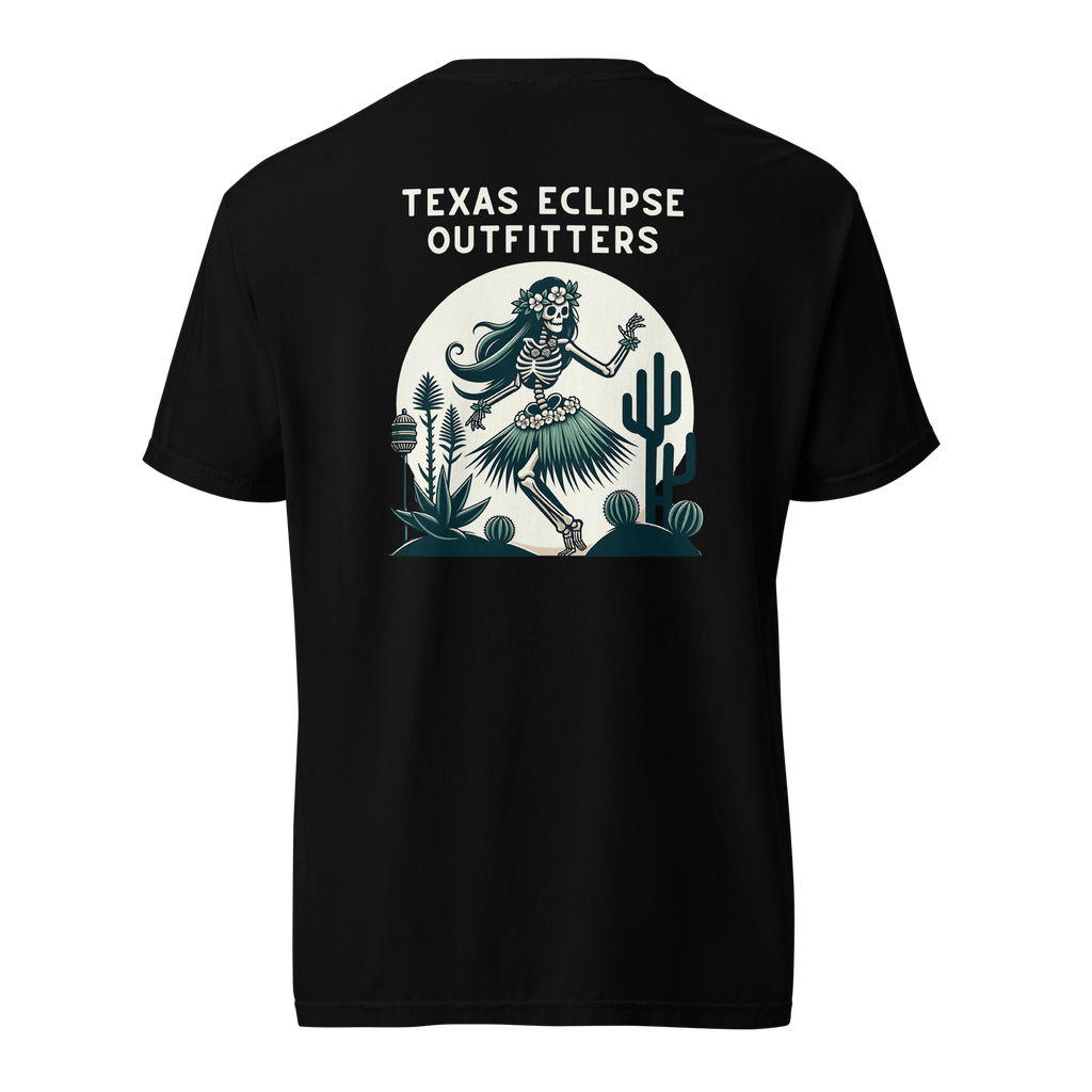 Texas Eclipse Outfitters Shirts Undead Luau Hula Girl Graphic Tee
