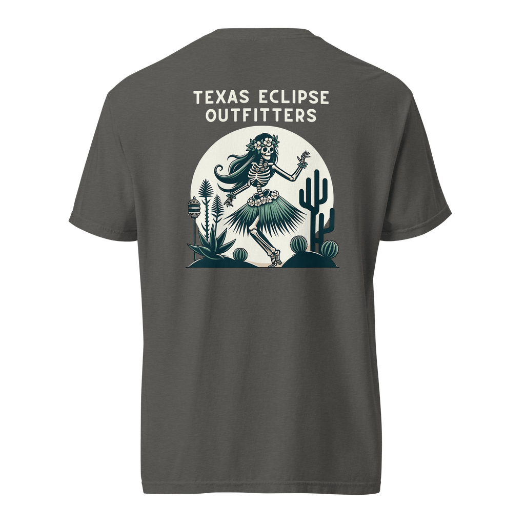 Texas Eclipse Outfitters Shirts Undead Luau Hula Girl Graphic Tee