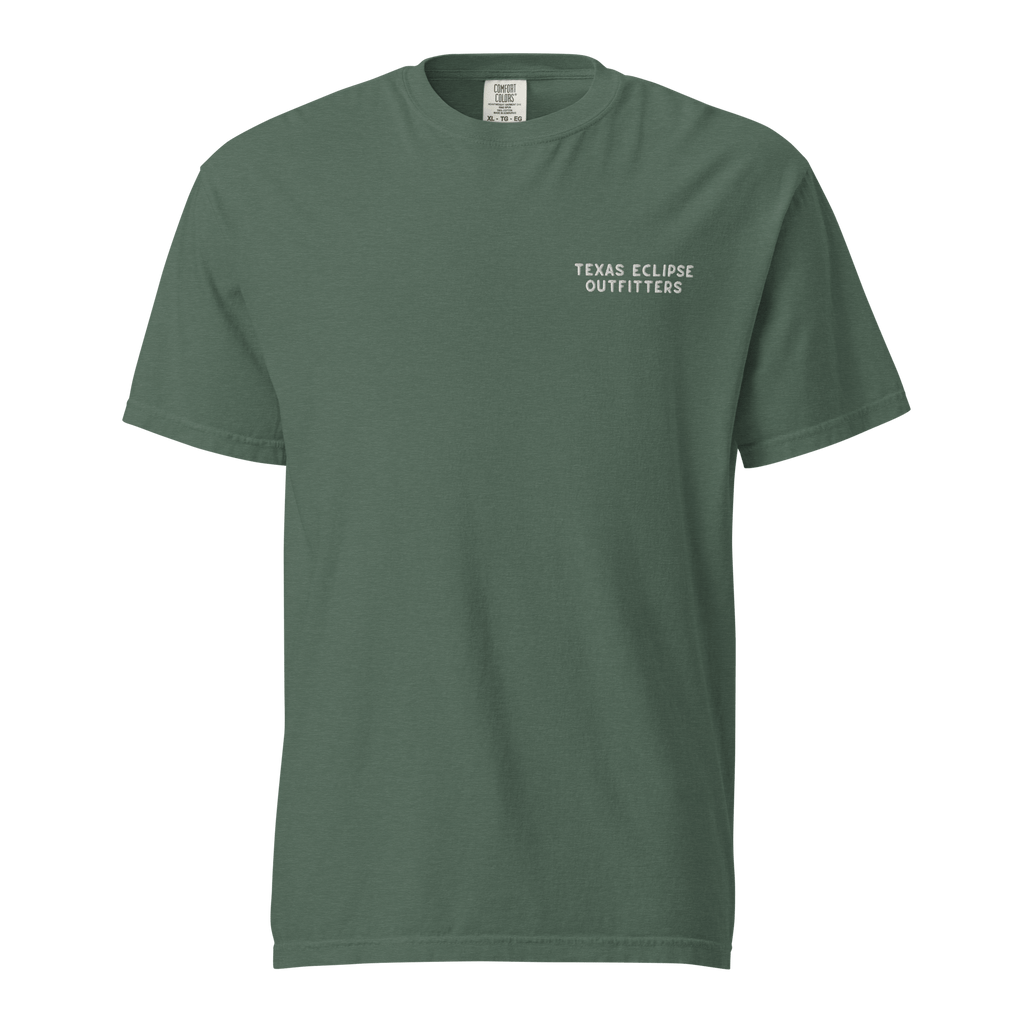 Texas Eclipse Outfitters Shirts Vibrant Steer Cacti Graphic Tee