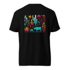 Texas Eclipse Outfitters Shirts Vibrant Steer Cacti Graphic Tee