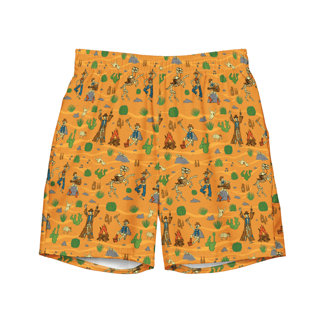 Texas Eclipse Outfitters Swimwear 2XS Bones and Embers: Vaquero’s Last Dance Swim Trunks