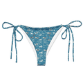 Texas Eclipse Outfitters Swimwear 2XS Independence Blues: Fourth of July Cowboy String Bikini Bottom