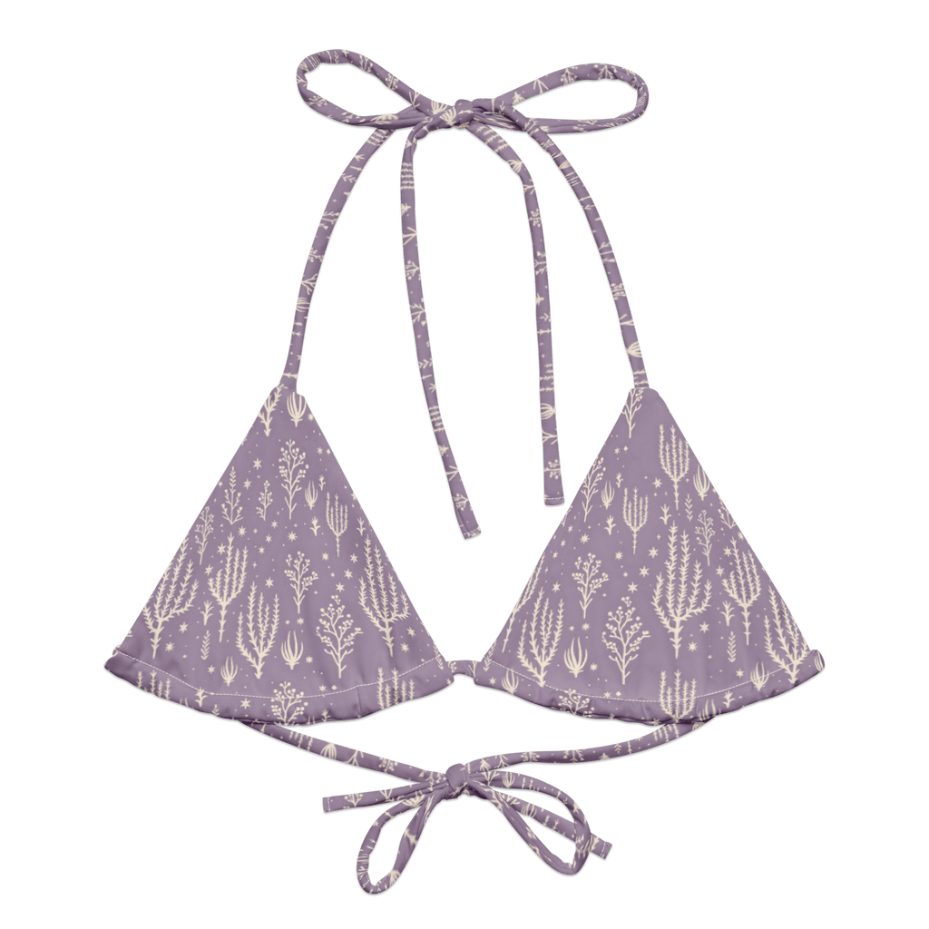 Texas Eclipse Outfitters Swimwear 2XS Ocotillo Sunrise: West Texas Blooms String Bikini Top