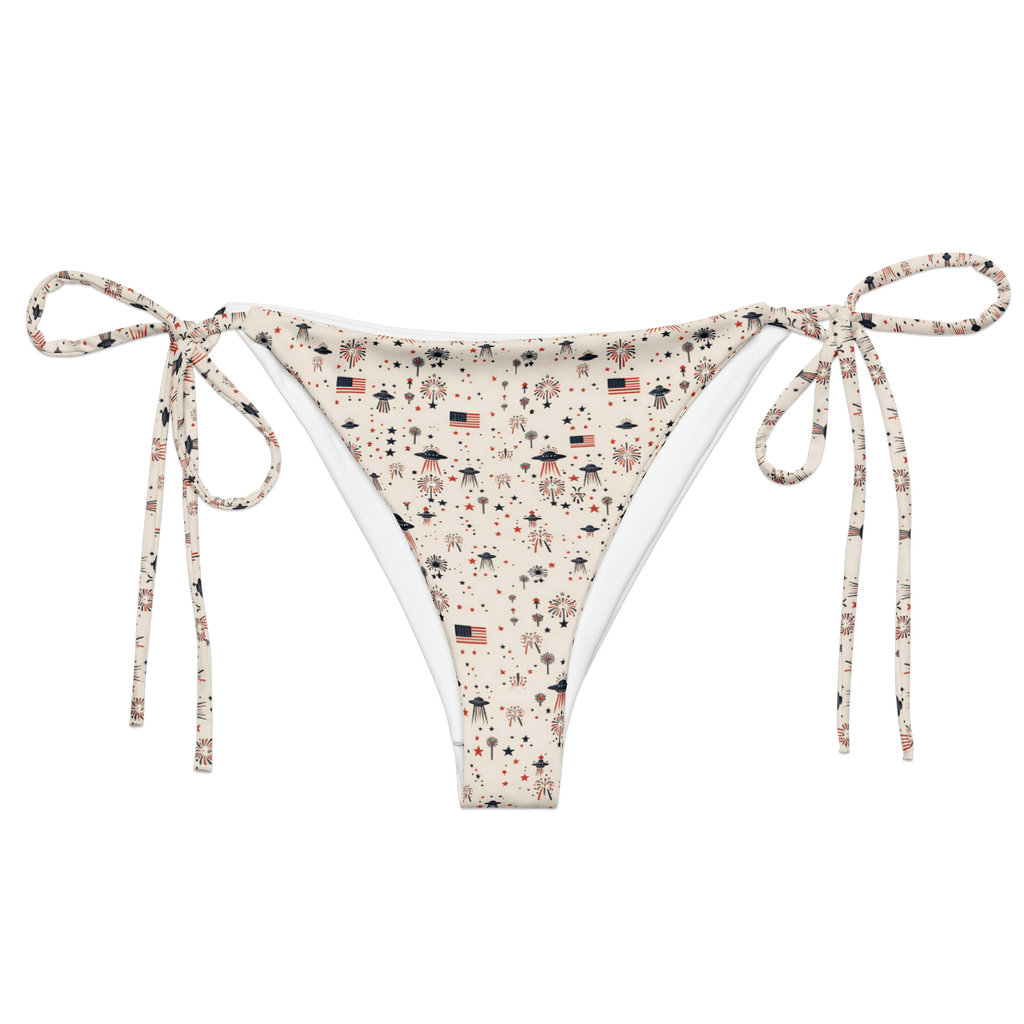 Texas Eclipse Outfitters Swimwear 2XS Patriot Wings: A Familiar Celebration String Bikini Bottom