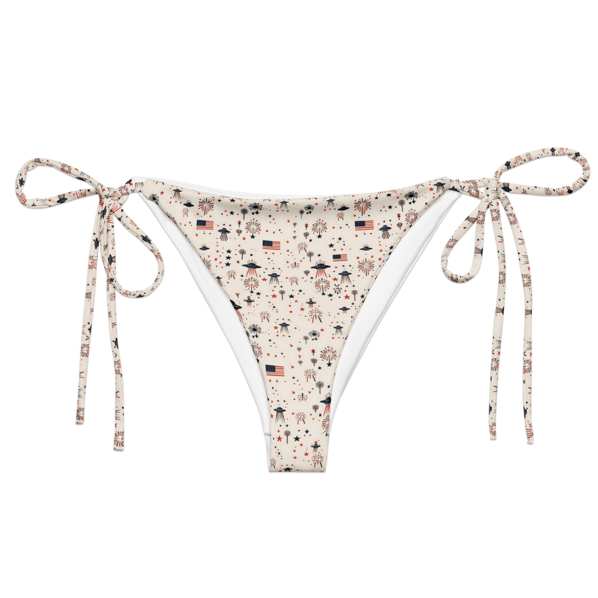 Texas Eclipse Outfitters Swimwear 2XS Patriot Wings: A Familiar Celebration String Bikini Bottom