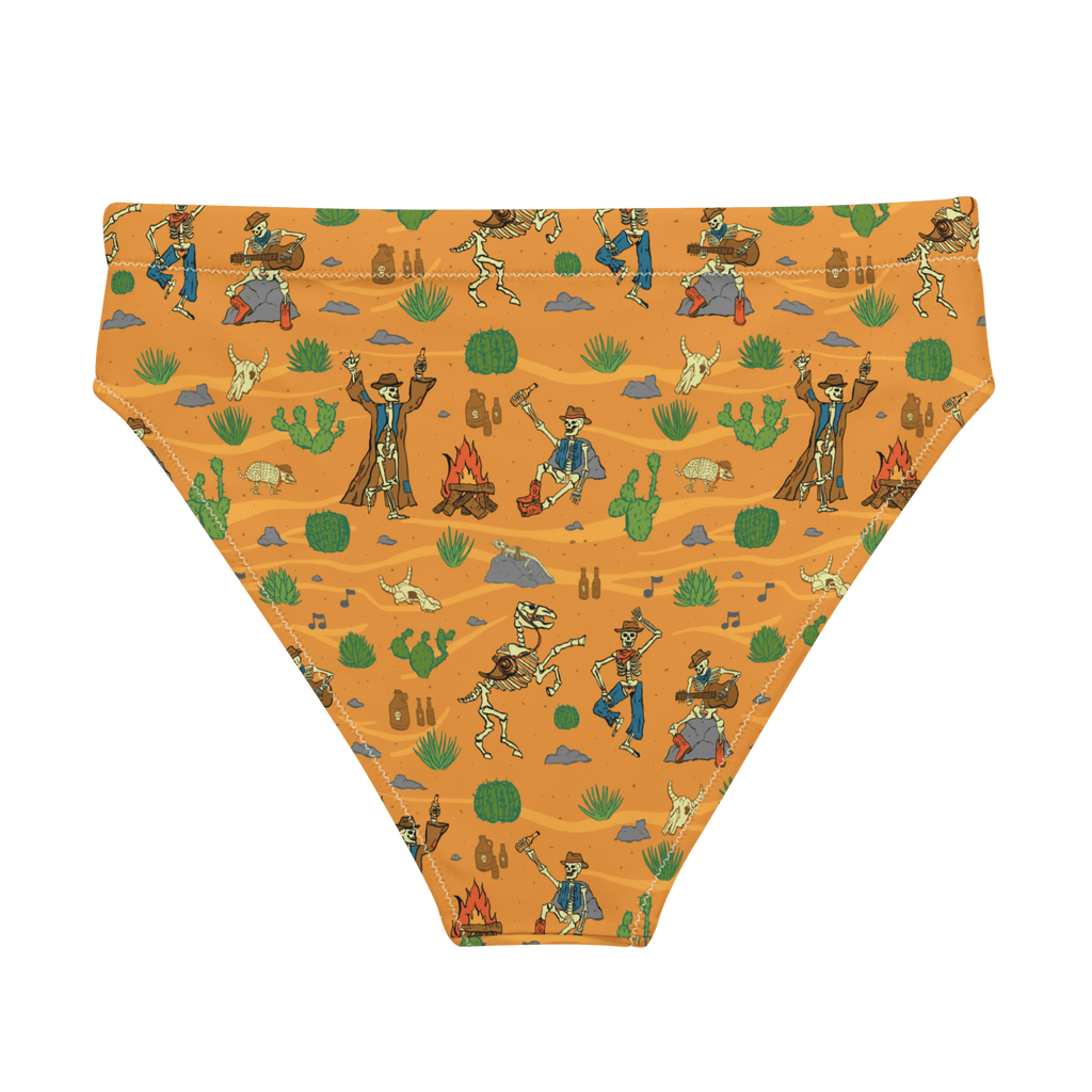 Texas Eclipse Outfitters Swimwear Bones and Embers: Vaquero’s Last Dance High-Waisted Bikini Bottom