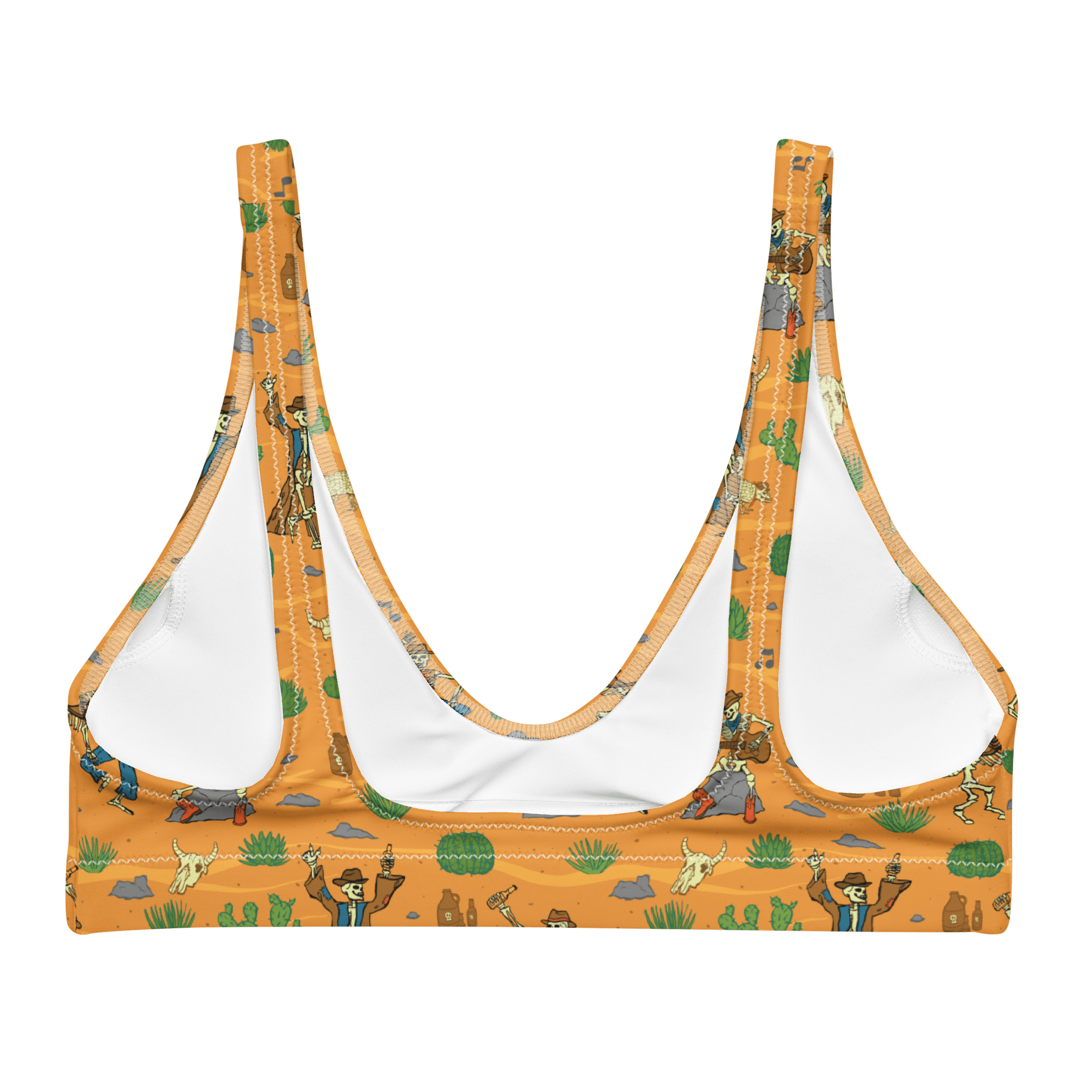 Texas Eclipse Outfitters Swimwear Bones and Embers: Vaquero’s Last Dance High-Waisted Bikini Top