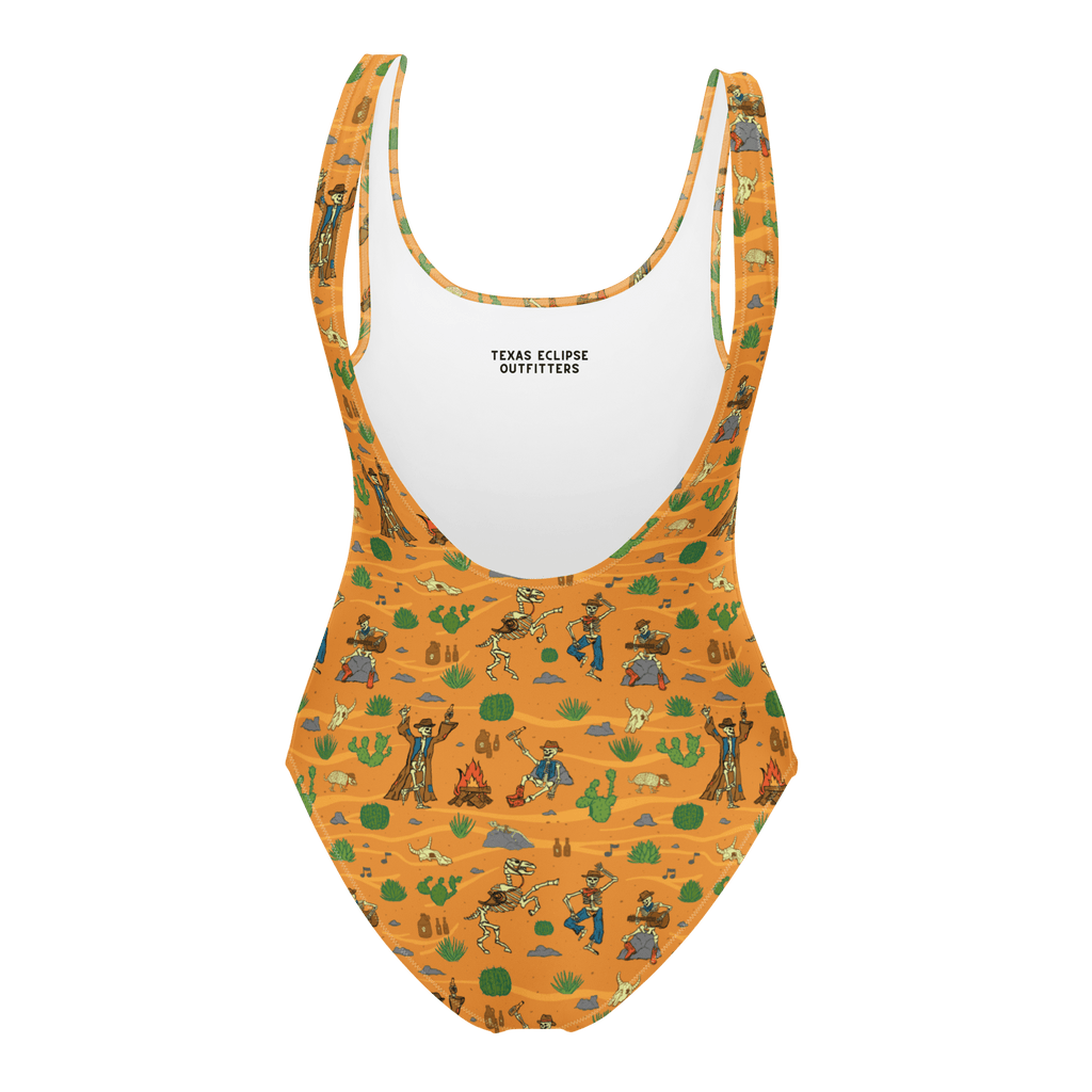 Texas Eclipse Outfitters Swimwear Bones and Embers: Vaquero’s Last Dance One-Piece Swimsuit