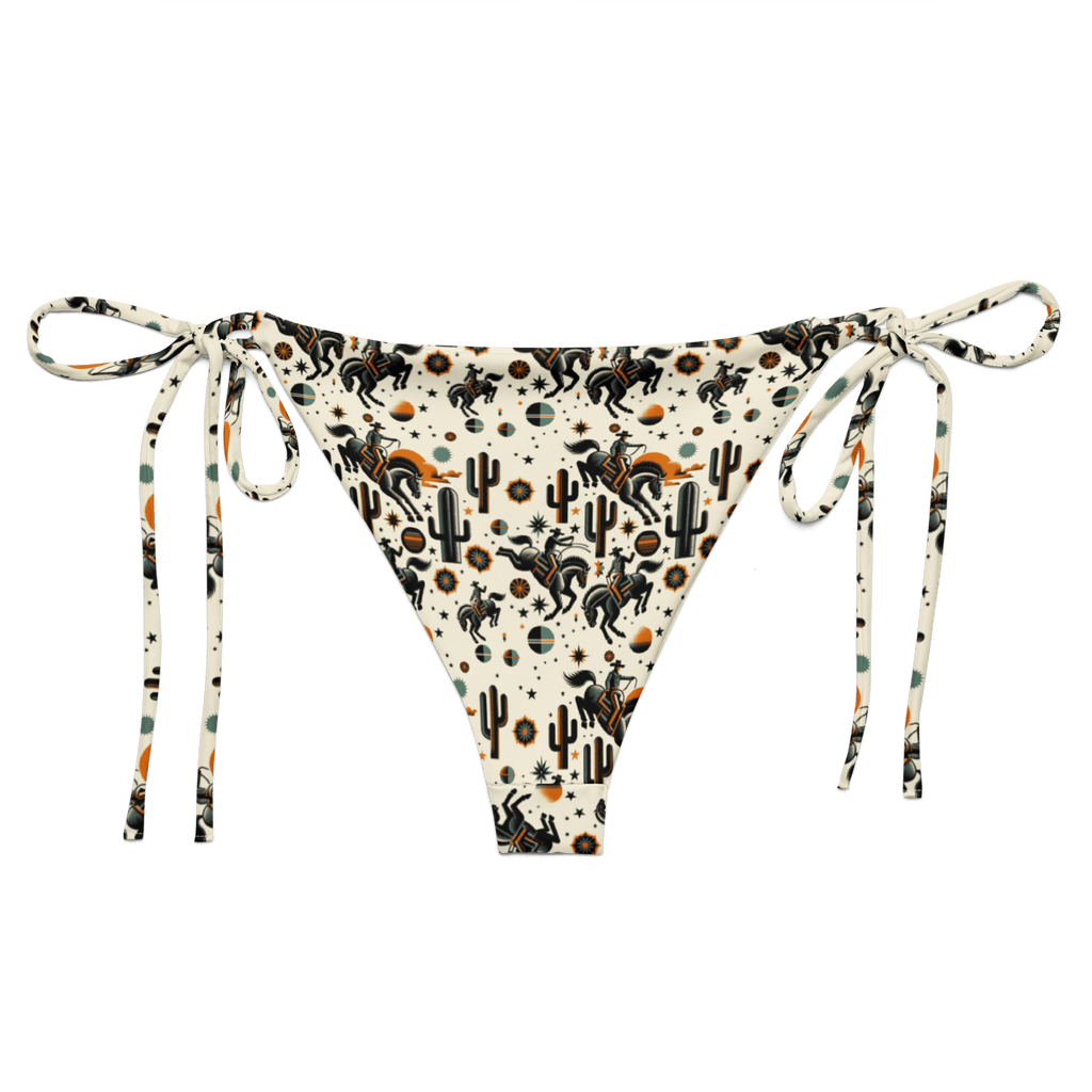 Texas Eclipse Outfitters Swimwear Cosmic Rodeo: Bucking Space Bronco String Bikini Bottom