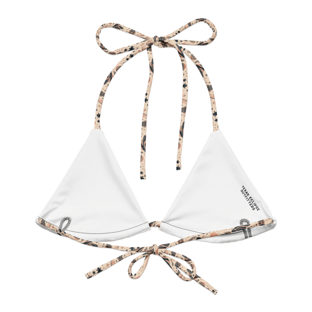 Texas Eclipse Outfitters Swimwear Cosmic Wrangler: Western Space Cowboy String Bikini Top